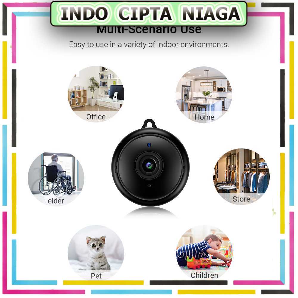 ICN - V380 Kamera CCTV Mini WiFi Alarm Two Way Audio Infrared HD 1080P - V380-Mi7