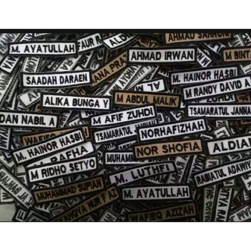 Bordir Bordir Nama bordir satuan dan grosirbisa pesan satuan