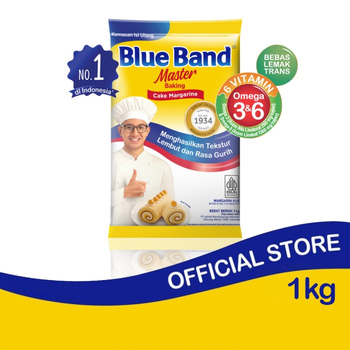 

[Big Sale] Blue Band Cake Margarine Pillow Pack 1 kg