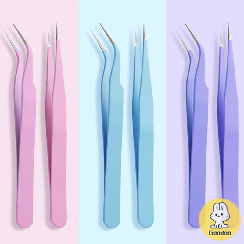 

Pinset Lengkung Gundam Stiker Scrapbook Tools Pinset Warna Siku Lurus-GOO