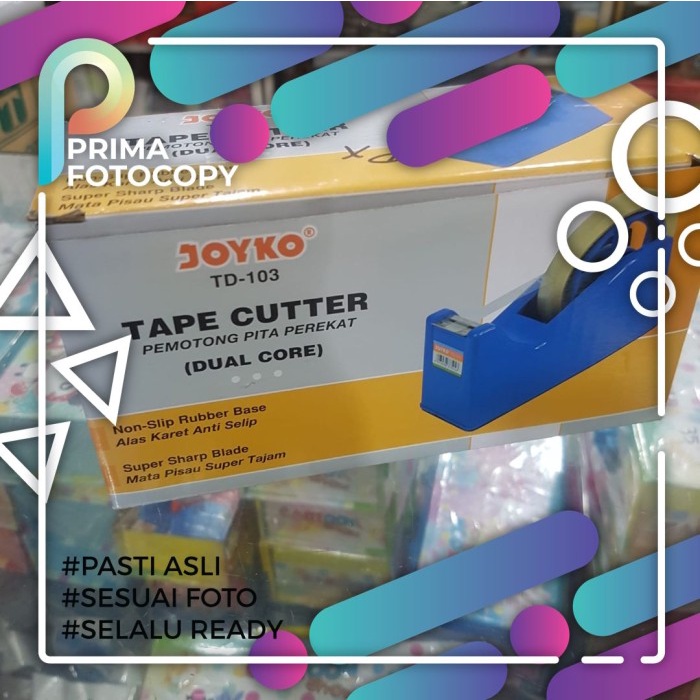 

Dispenser Tape Cutter Joyko Tempat Potong Solasi TD 103 Dual Core Besar