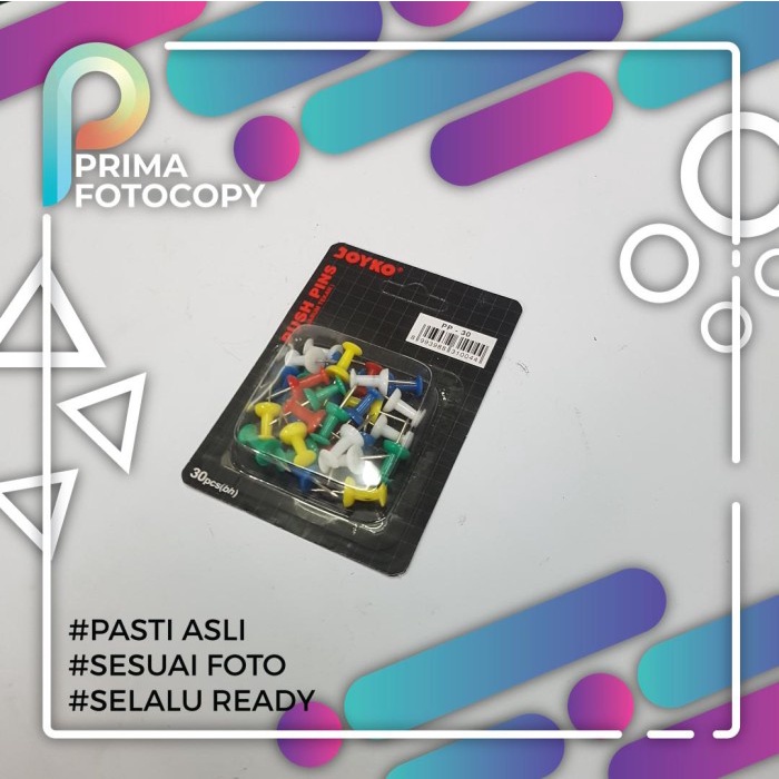 

Kenko Push Pin Isi 30 / Paku Mading Multifungsi | Sterofoam Styrofoam Paku Pengumuman