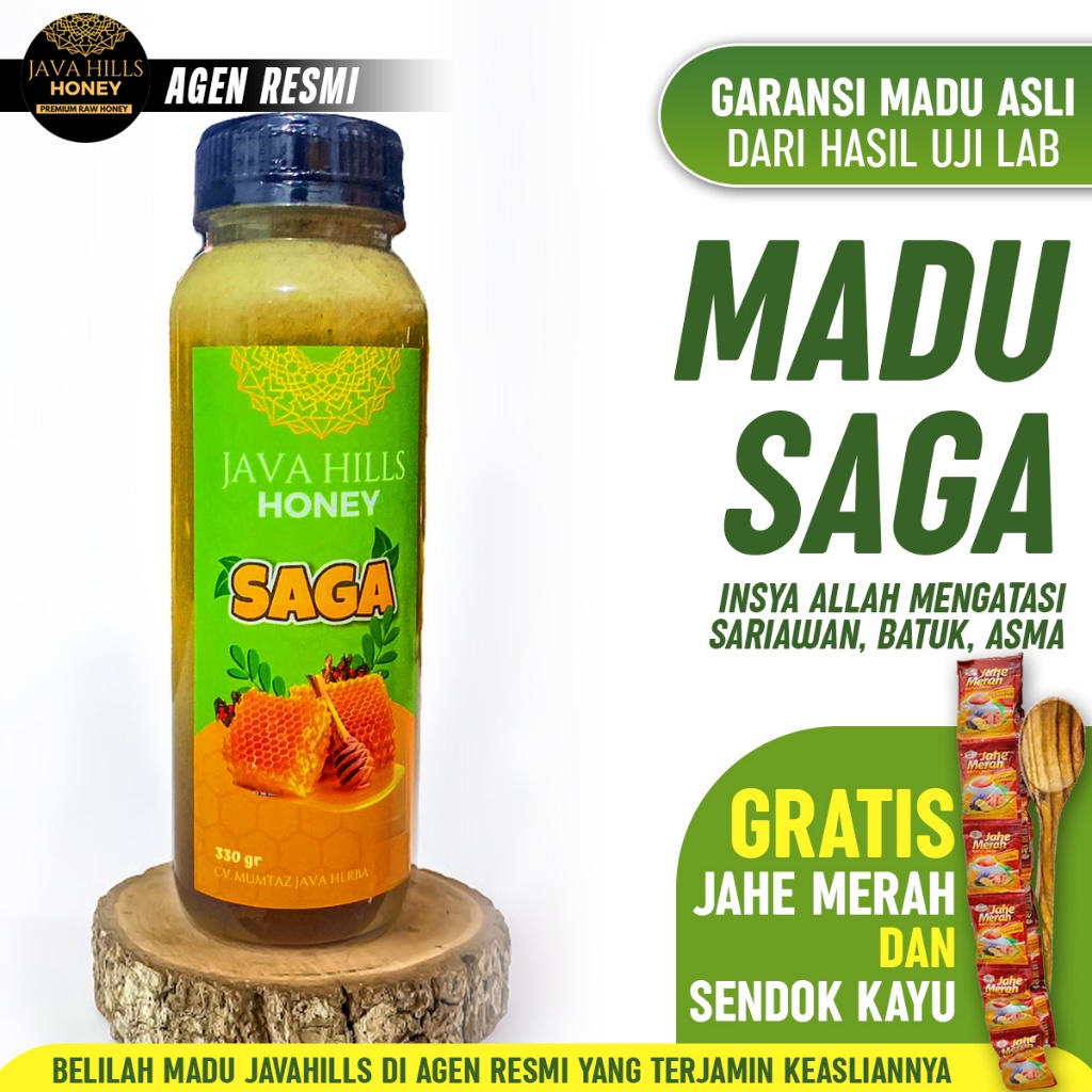 

330 Gram Madu SAGA daun saga Javahills Honey Javahills Honey Membantu meredakan sariawan pada mulut
