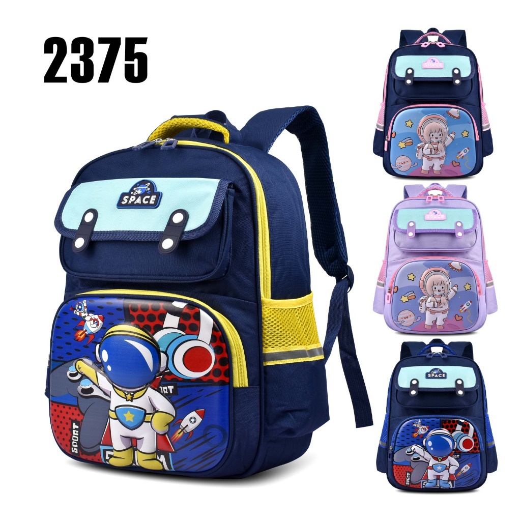 (Ferla) Tas Ransel Sekolah Astronaut 2375 Tas Anak SD Cowok Tas Backpack Anak Perempuan