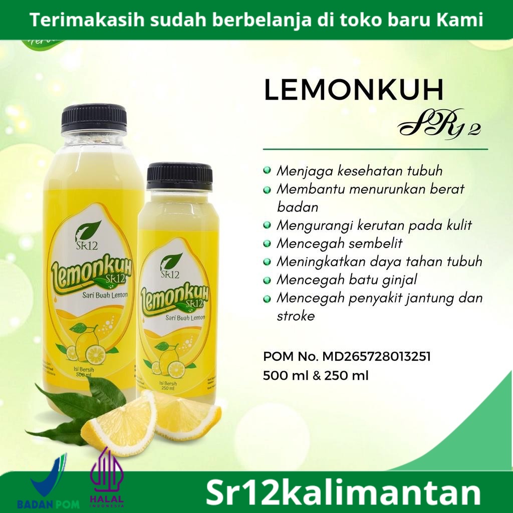 

Hadiah Gratis! Lemonkuh SR12 Sari Buah Lemon Asli Minuman Herbal Daya Tahan Tubuh dan Diet Alami 250 ml 500 ml