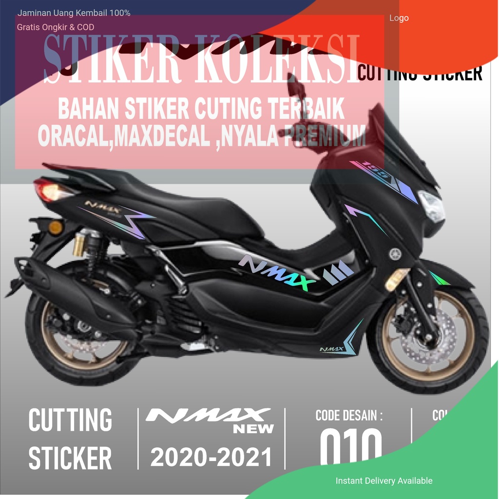 Cutting Sticker Nmax New - Aksesoris Motor Stiker Yamaha All New Nmax Skotlet Sticker Striping Lis V