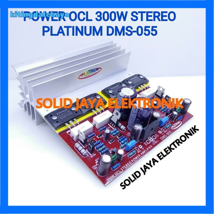 Kit Power Ocl Stereo 300W Platinum Dms 055 Dms-055 Dms055 300 Watt Tr Sanken Ii Plus Psu Amplifier