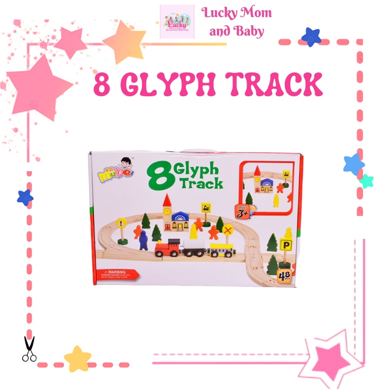 [LMB] [BELI DIATAS 50RB FREE GIFT]  8 Glyph Track Overp Rail Kereta Api Track Trek Railing Magnet Wo