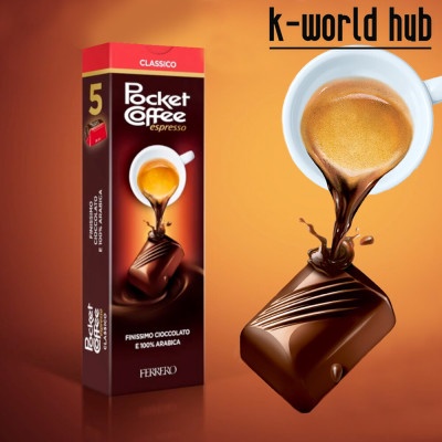 

Ferrero Pocket Coffee Espresso Chocolate - Coklat Kopi Espresso - 5pcs