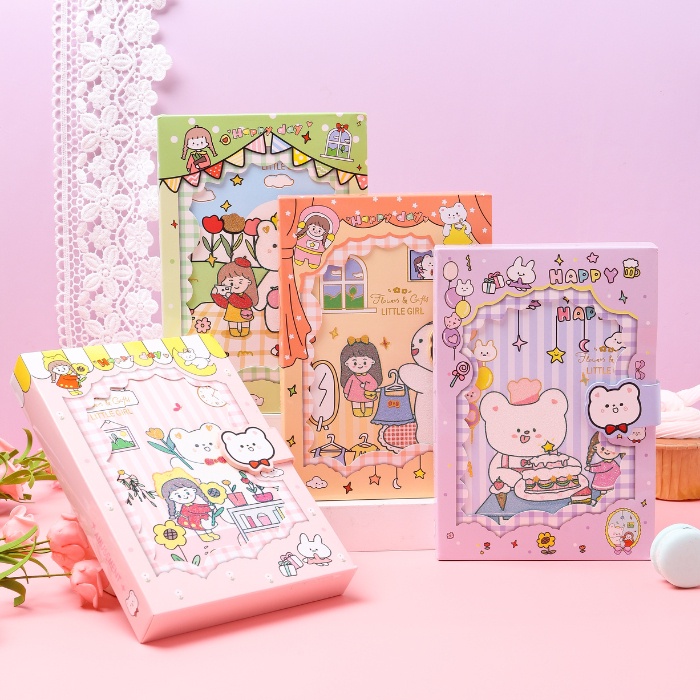 

Magnetic Notebook HAPPY DAY Buku Diary PU Leather Jurnal Book 6219