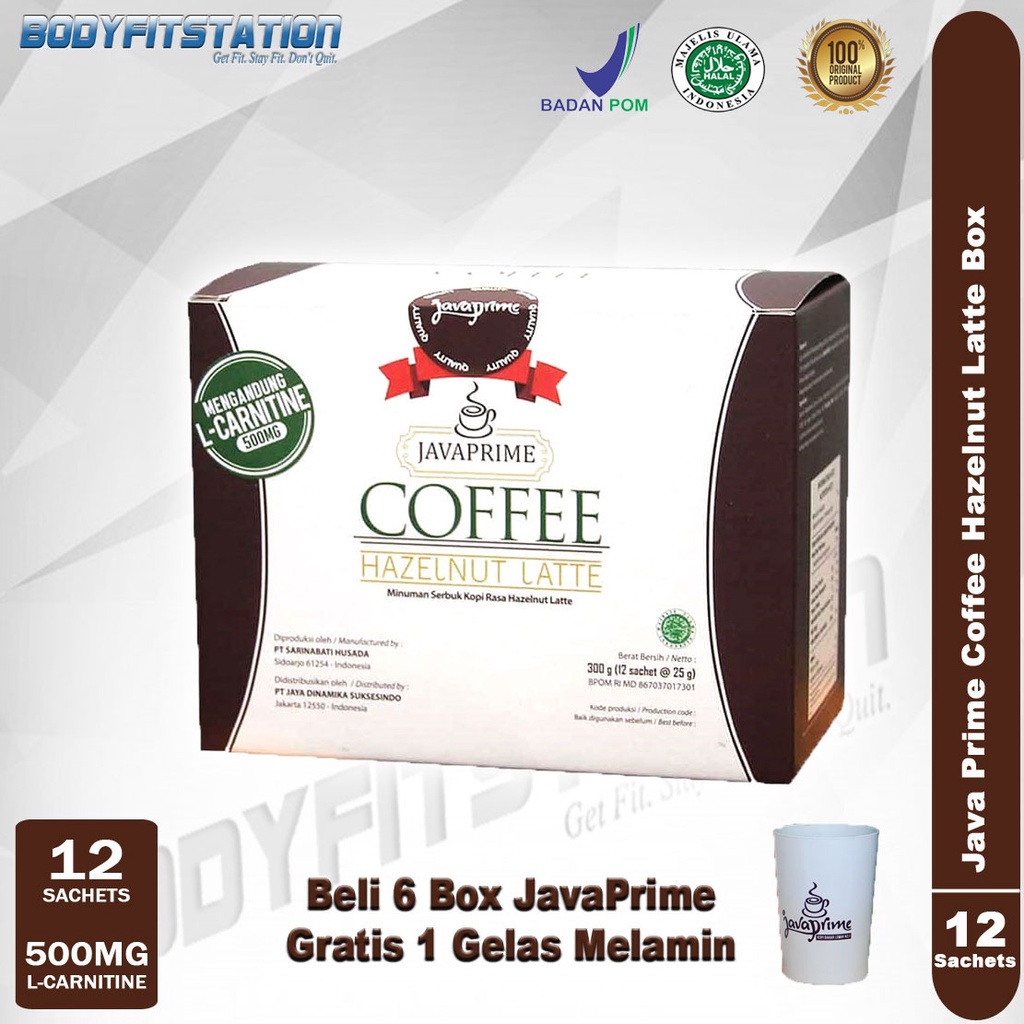 

COD COD Java Prime Coffee 300 Grams 12 Sachets Hazelnut Latte / box carnitine javaprime kopi l l-carnitine body bodyfit bodyfitstation