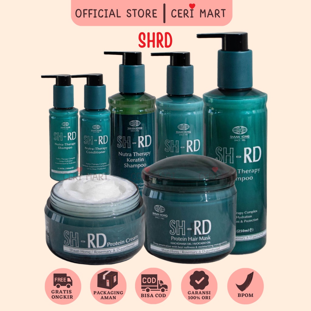 SHRD Nutra Therapy Collagen Keratin Protein Hair Mask Protein Cream perawatan rambut sh-rd