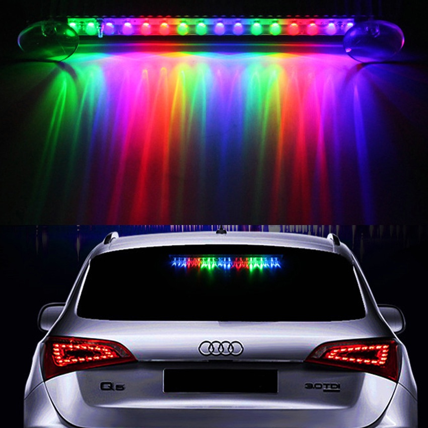 Lampu Led Rgb Rem Bagasi Belakang Mobil Hias Running Tempel Kaca Mobil