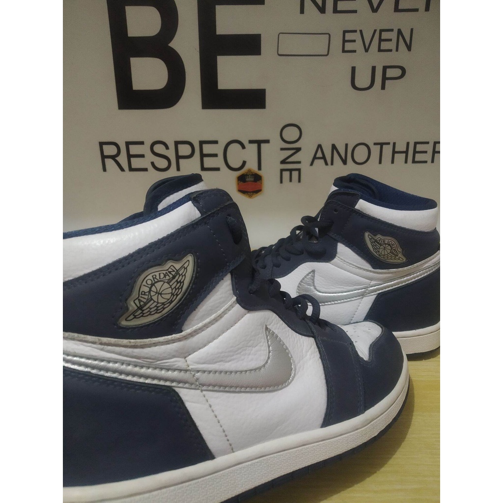 sepatu aj1JP navy second