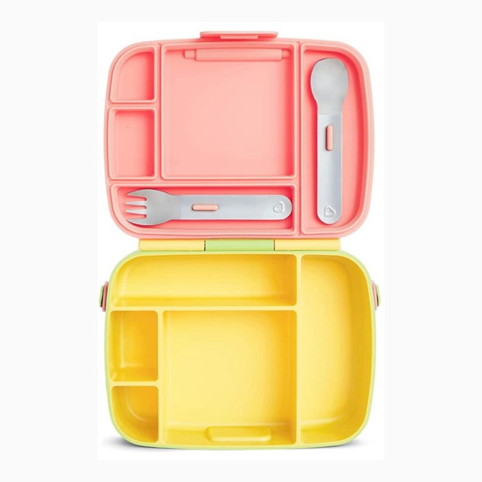 Munchkin Bento Box Toddler Lunch Box, Yellow