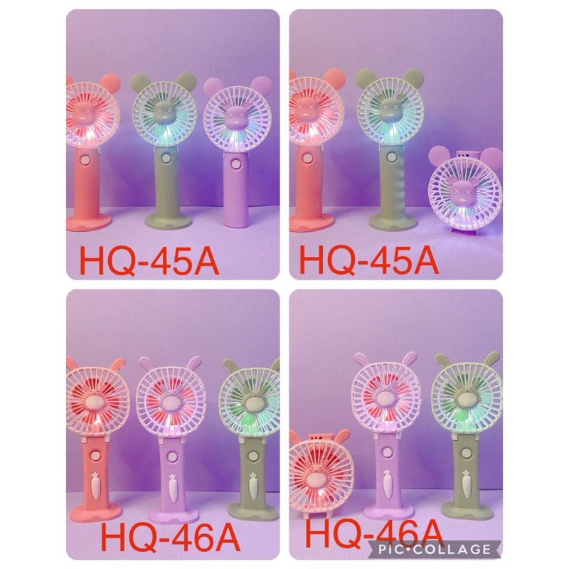 [HQ-45A BEARBRICK & HQ-46 RABBIT ]Kipas mini portable bando rabbit / kipas angin mini rabbit dengan 