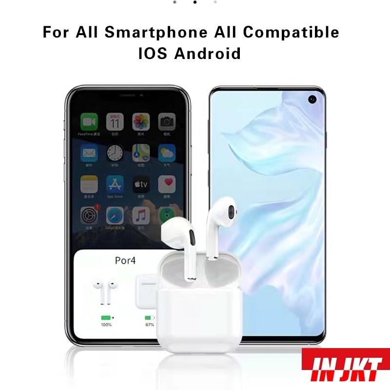 【SAOS】 Headset Bluetooth full bass Earphone COD Bluetooth 5.0 Nirkabel TWS Original Hedset Earbud de