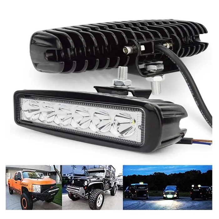 Lampu LED Sorot Tembak Offroad Motor Mobil Waterproof 12 Volt DC 12V
