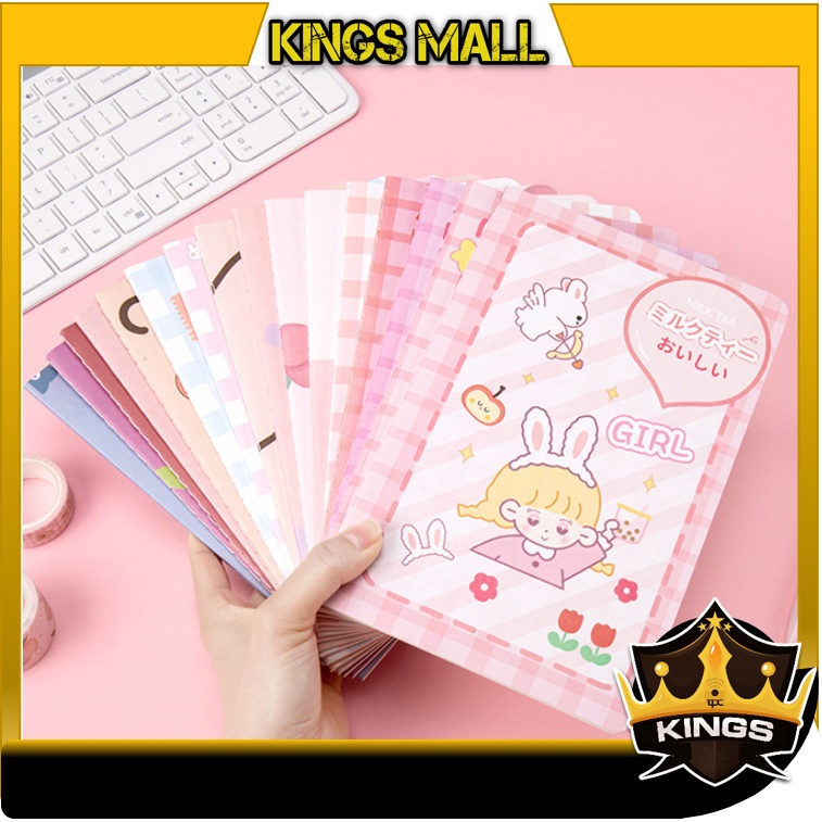 

KINGS - S6088 Buku Tulis Kertas / Mini Notebook Design Imut / Buku Tulis Aesthetic / Notebook Karakter Lucu / Buku Catatan Sekolah /
