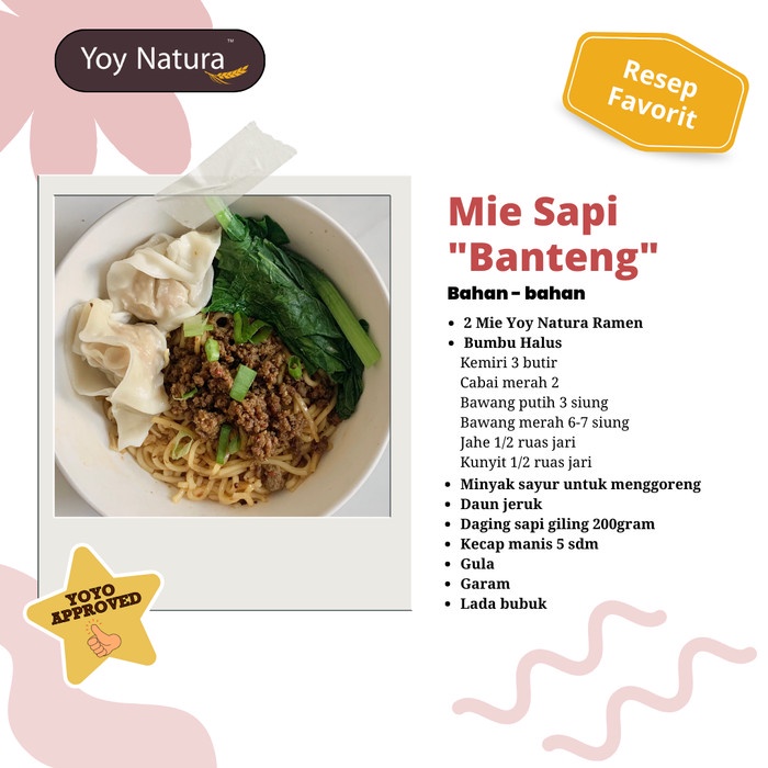 

Yoy Natura Mie Kering Ramen / Dry Ramen Kagawa Japanese Noodle