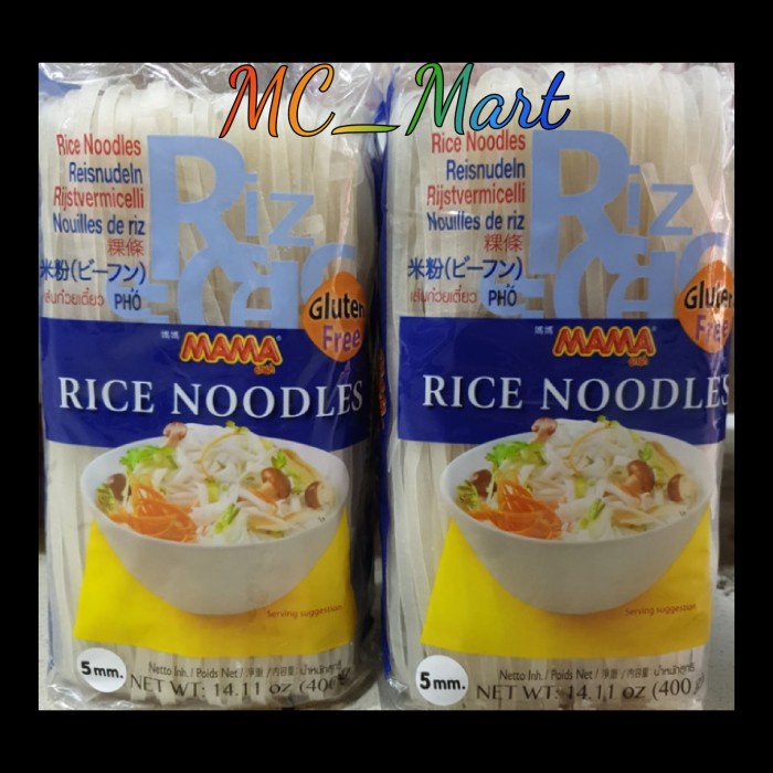 

Kwetiau Thailand 5mm mama rice Noodle 400gr