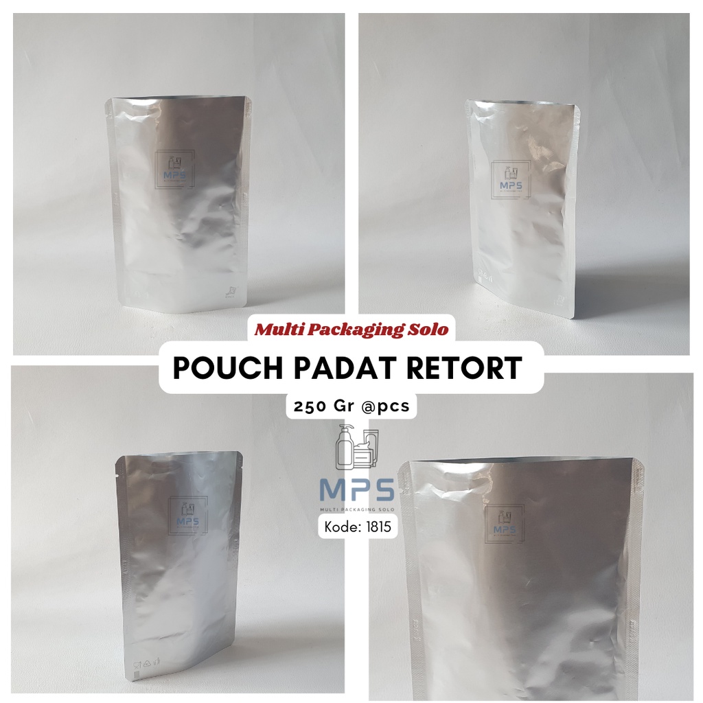 Pouch Padat Retort 250 @ Pcs / Pouch Padat / Plastik Kemasan / Kemasan Kopi / Kemasan Snack / Pouch