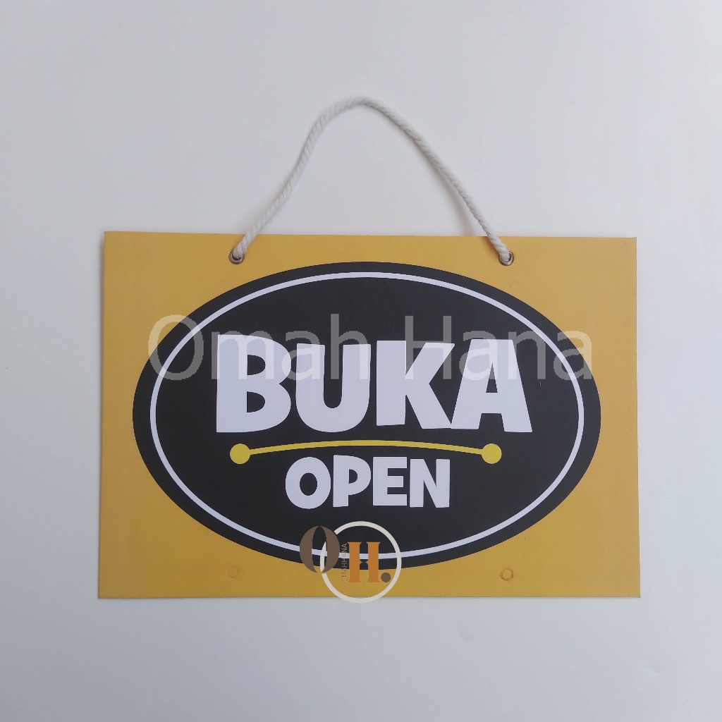 

Hard Poster Tanda Buka dan Sedang Sholat - Hard Poster Gantung Open - Sedang Ibadah
