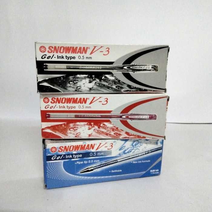 

Ballpoint Snowman V-3 0.5 - H/M/B 12 Pcs