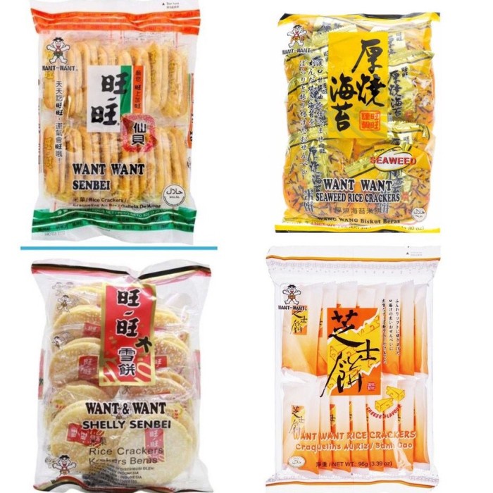 

WANT WANT WANT-WANT WANTWANT RICE CRACKERS SHELLY SENBEI CHEESE