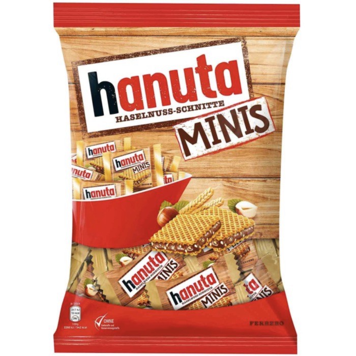 

Biskuit/Biscuit/Wafer Hanuta Minis Ferrero 19pc