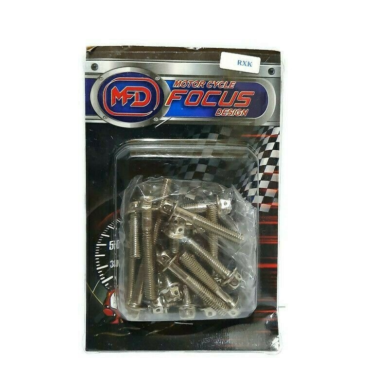 BAUT PROBOLT BLOK MESIN RX KING STAINLES FULL SET GROSIR