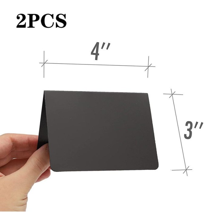 

2pcs Acrylic Mini Chalkboard Tulis Kapur Mini Papan Tulis Kapur Kecil - 2 pcs