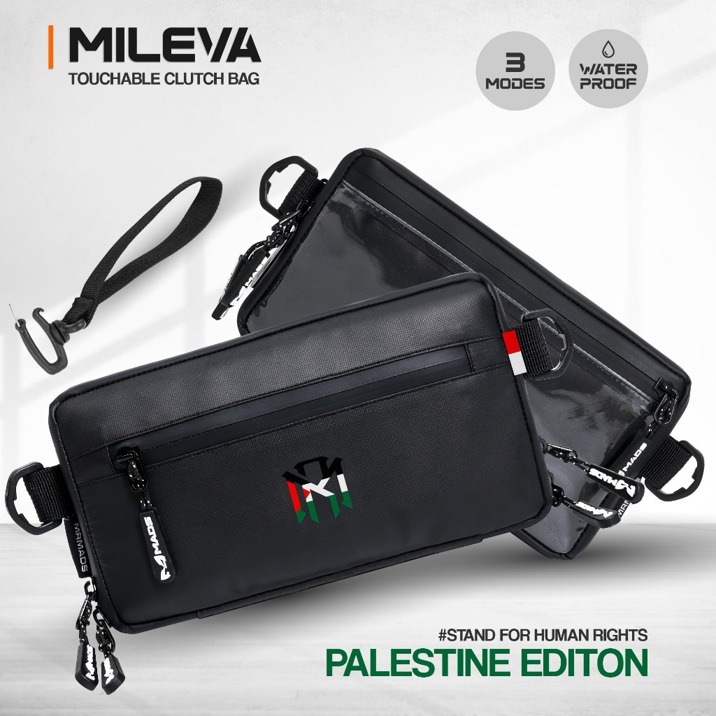NJ76JK Mr Mads - Mileva Clutch Bag Special Edition PALESTINA Design- Hand Bag - Sling Bag - Tas Sele