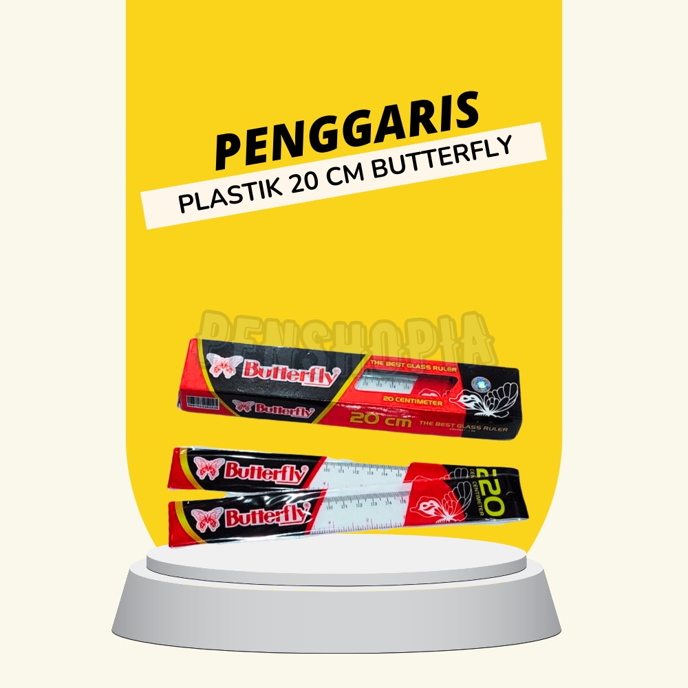 

Penggaris Plastik 15 cm 20 cm Butterfly