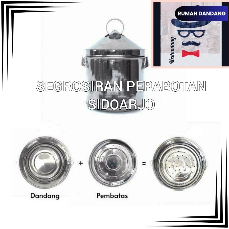 Dandang nasi mini murah UK 1/2kg bahan stainless