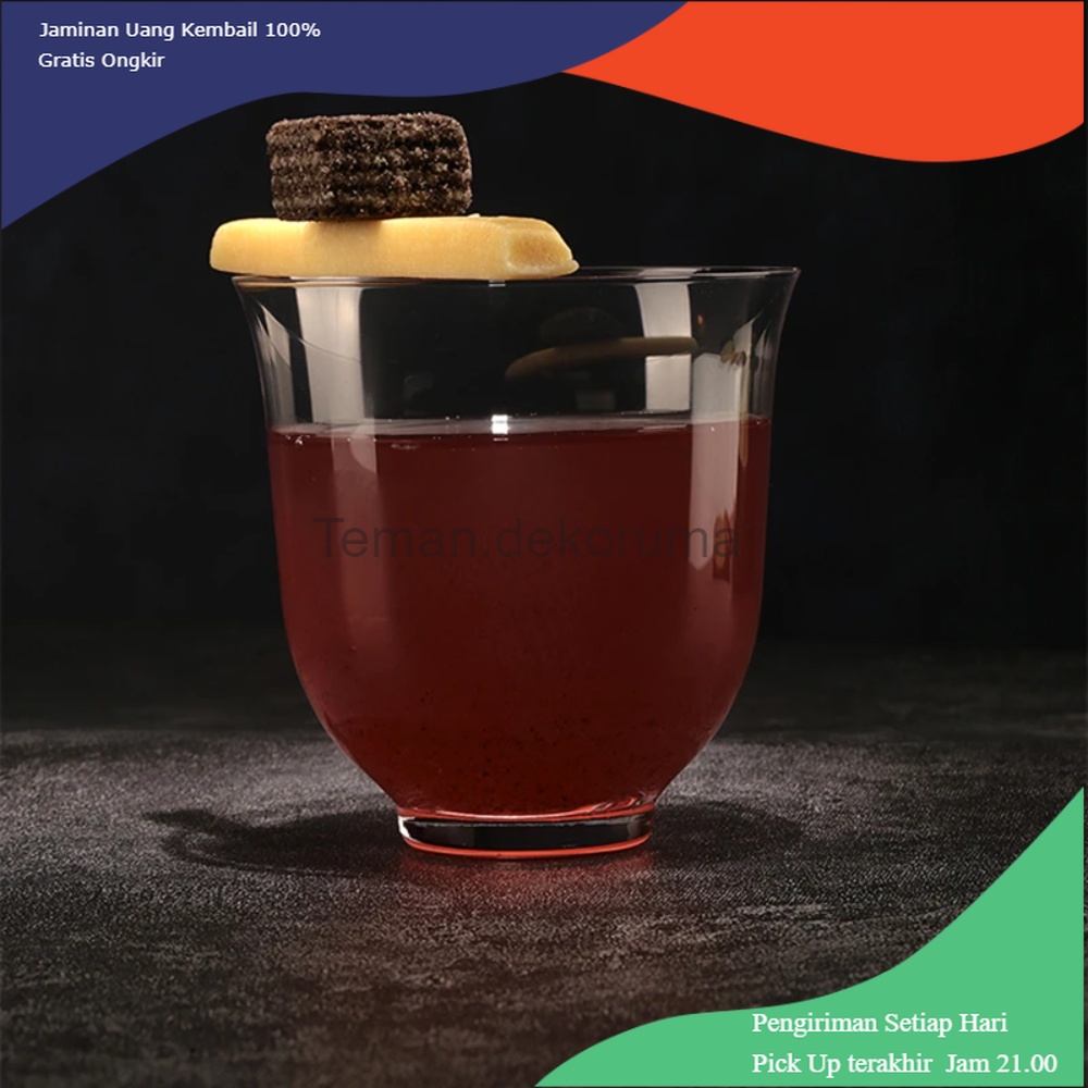 TD - PLR One Two Cups Gelas Whisky Japanese Ultra Thin Rock Glass 270ml - CG139