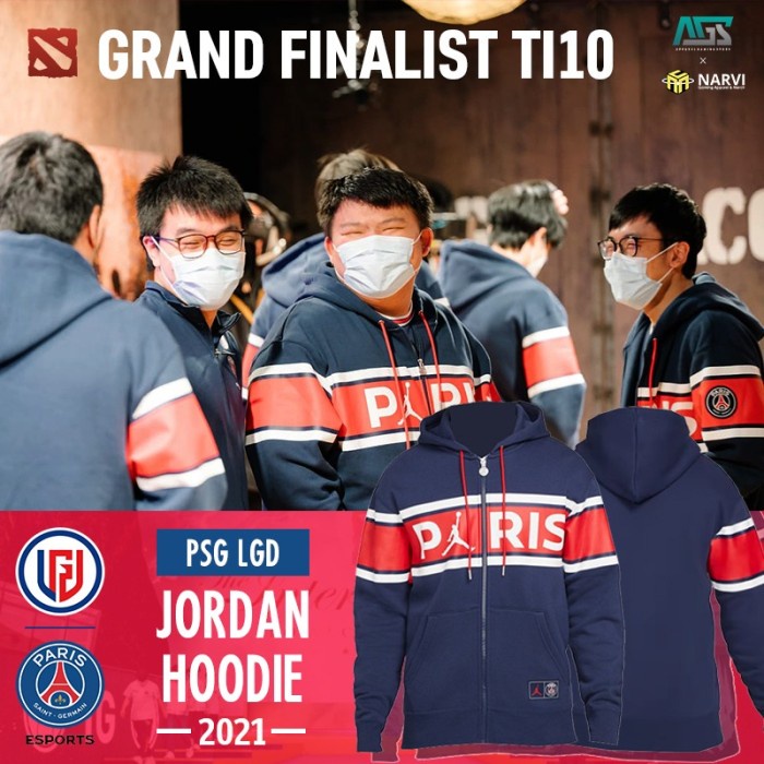 [COD]- Hoodie Gaming Team PSG LGD Dota2 - Jordan Paris Edition - M