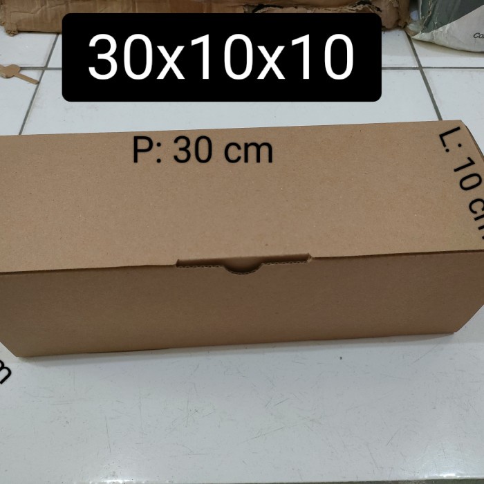 

Box Kardus 30x10x10 e-flute die cut kotak kado souvenir