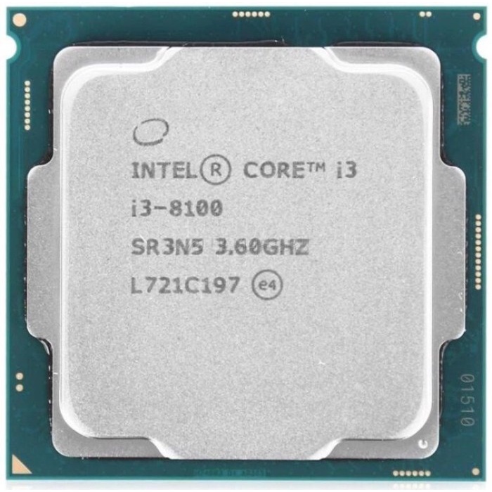 Processor Intel Core I3 8100 3.60GhZ Tray LGA 1151 / I3 8100 / 8100