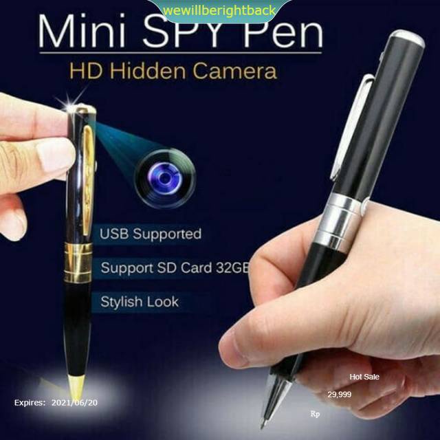 Pena perekam Suara + kamera spycam voice recorder pen sound recording spy cam  voice recording A