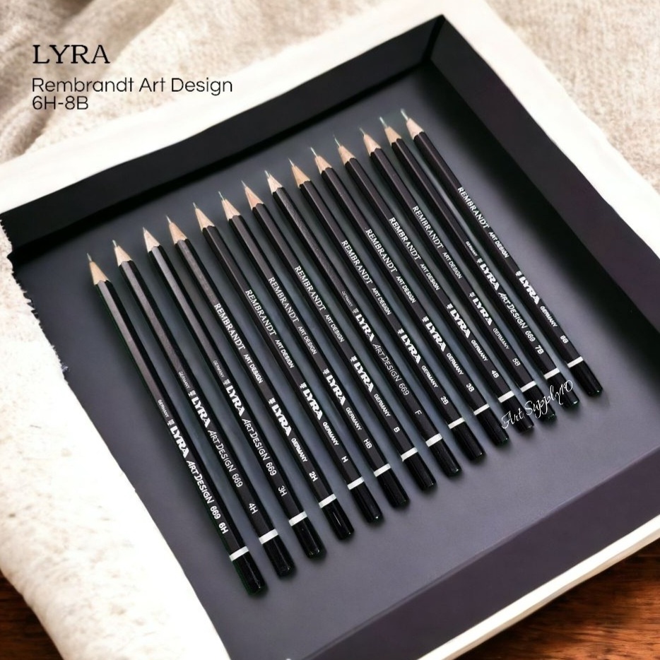 

Pensil Gambar Lyra Rembrandt Art Design 6H-9B - Solid Graphite Pencil