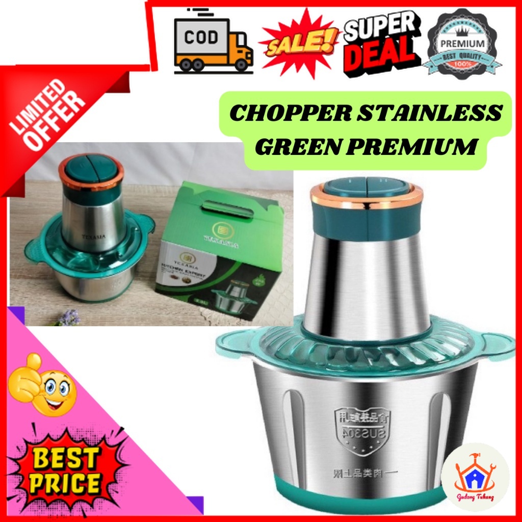 Gudang Tukang Blender Daging Steinless Chopper Serbaguna Bukan Mitochiba / Blender Bumbu Dapur Porta