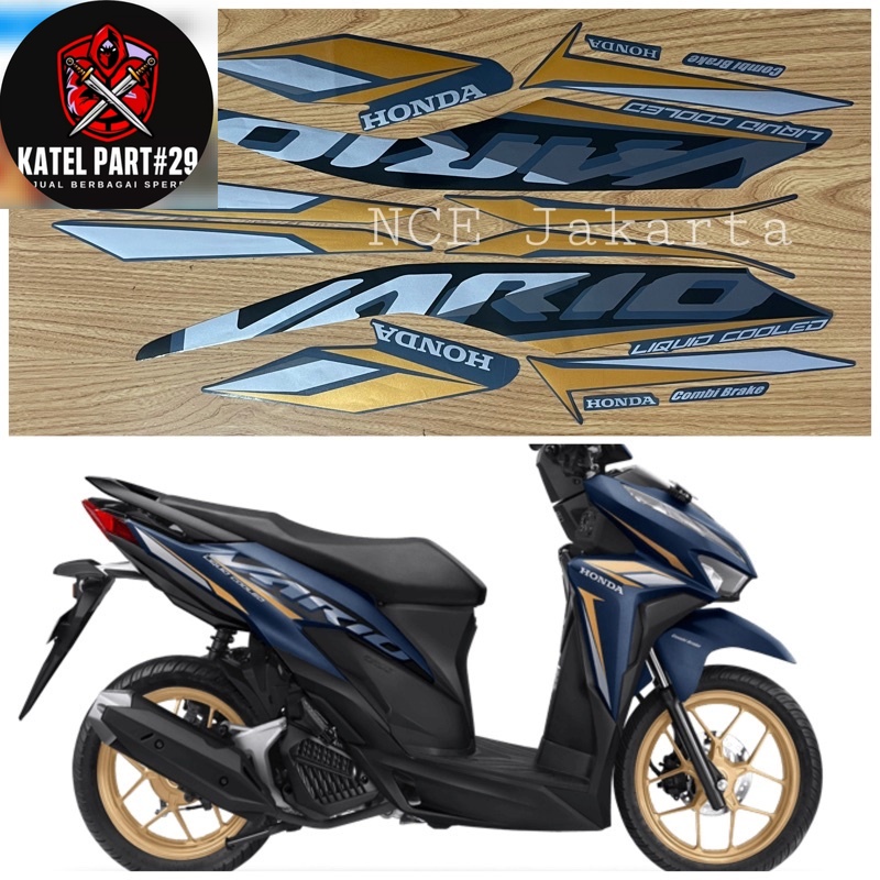 STIKER STRIPING VARIO 125 2021 BIRU MATTE BLUE