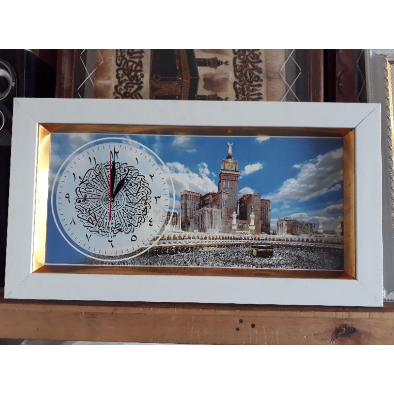Jam islami / Jam dinding / Jam makkah / hiasan dinding kabah
