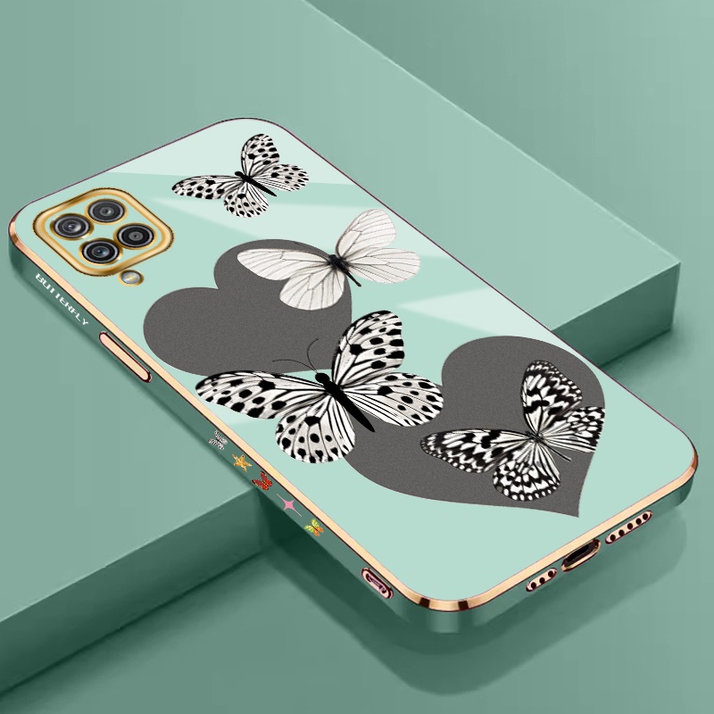 Casing 6D Plating Soft Case hp Samsung A12 4G A12 5G A12s case A125 samaung F12 SamsungA12 SamsungA1