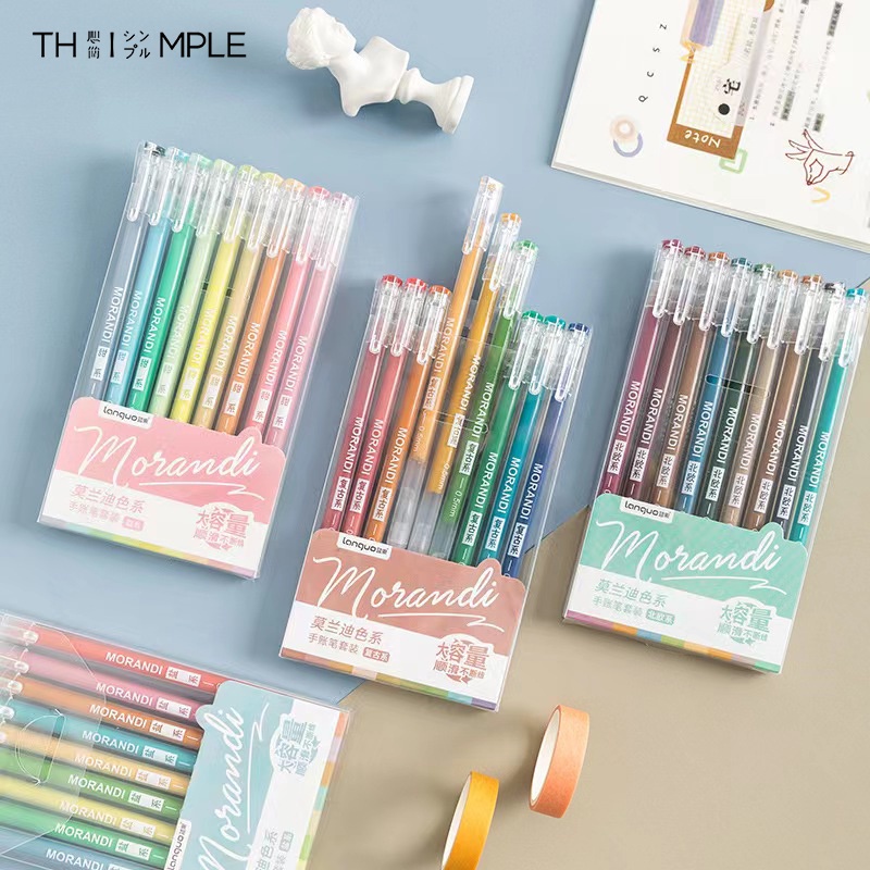 

Colorful pulpen warna cute morandi / 9 PCS Gel pen set colors - Thimple