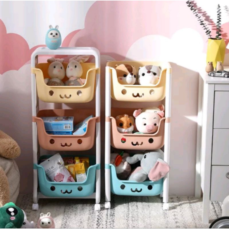 RAK MAINAN KARAKTER RAK LEMARI LUCU