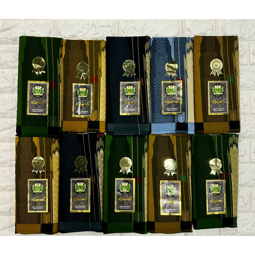 Grosir 10 Pcs Sarung Samarinda Al-Jamaah Motif 9178