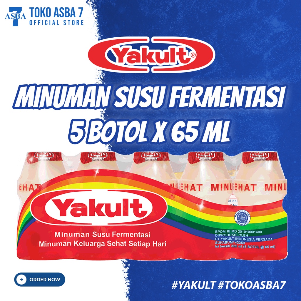 

YAKULT MINUMAN SUSU FERMENTASI 5 X 65ML