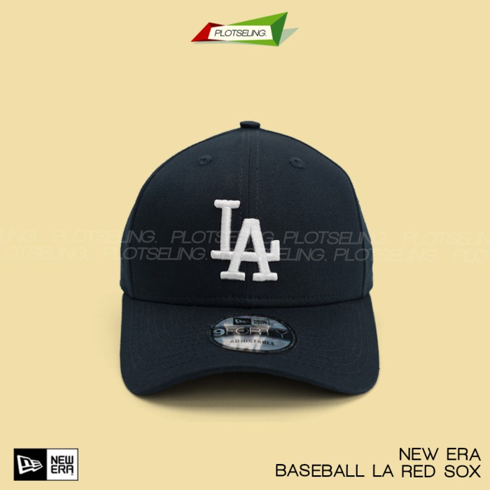 ✨MURAH✨ -Topi Baseball Cap NEW ERA 9FORTY LA Los Angeles MLB  Unisex - Merah LA Putih